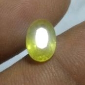 Natural Greenys Yellow Sapphire Safir Low Treat Original Asli Alam Koleksi Batu Mulia Permata Akik U