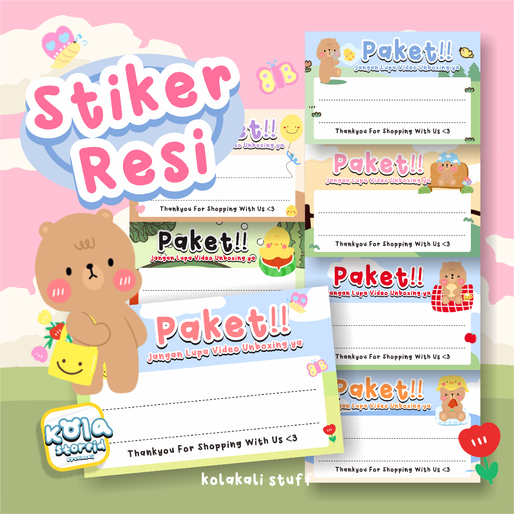 

STIKER RESI PENGIRIMAN SHOPEE HOLIDAY EDITION • STIKER RESI OLSHOP • LABEL PENGIRIMAN • STIKER SHIPPING