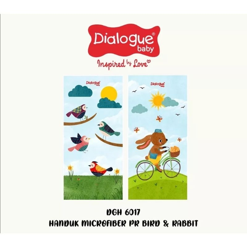 Dialogue Handuk Mandi Anak Bayi Microfiber Baby Print  DFB6016 DFB6017