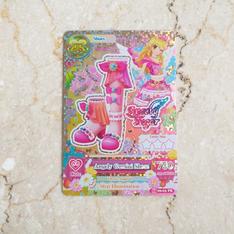 Aikatsu Indo Premium Rare Angely Sugar Angely Gemini Shoes Ichigo