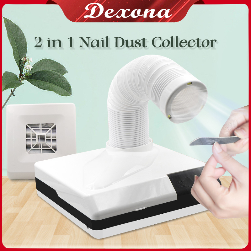 ⭐65W &amp; Tujuan Ganda &amp; Nyaman⭐ Nail Dust Collector Adjustable Speed Strong Power Electric Garansi/ Mesin Sedot Debu Kuku / Debu Kolektor Kuat Fan Vacuum Cleaner Nail Untuk Manikur
