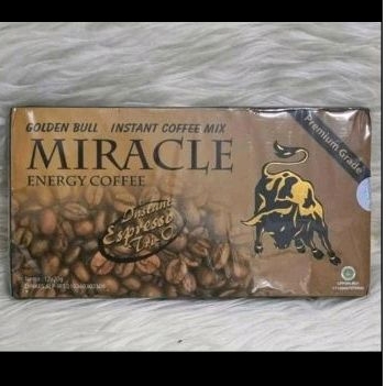 

KOPI MIRACLE / MIRACLE COFFEE / KOPI STAMINA / 1box isi 12 sachet.