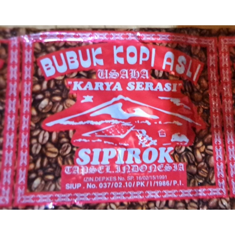 

Kopi Sipirok asli