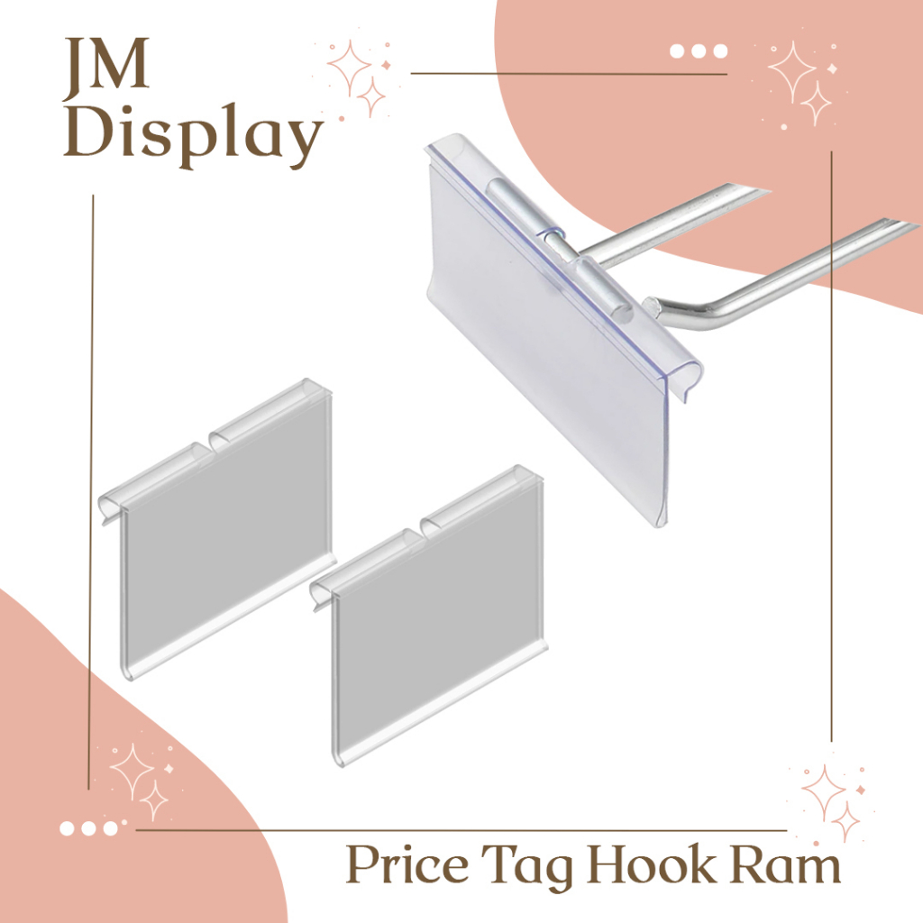 Tempelan Harga/Price Tag Supermarket/Mika Label Harga Price Tag/Price Tag Hook Ram/Price Tag Card Da