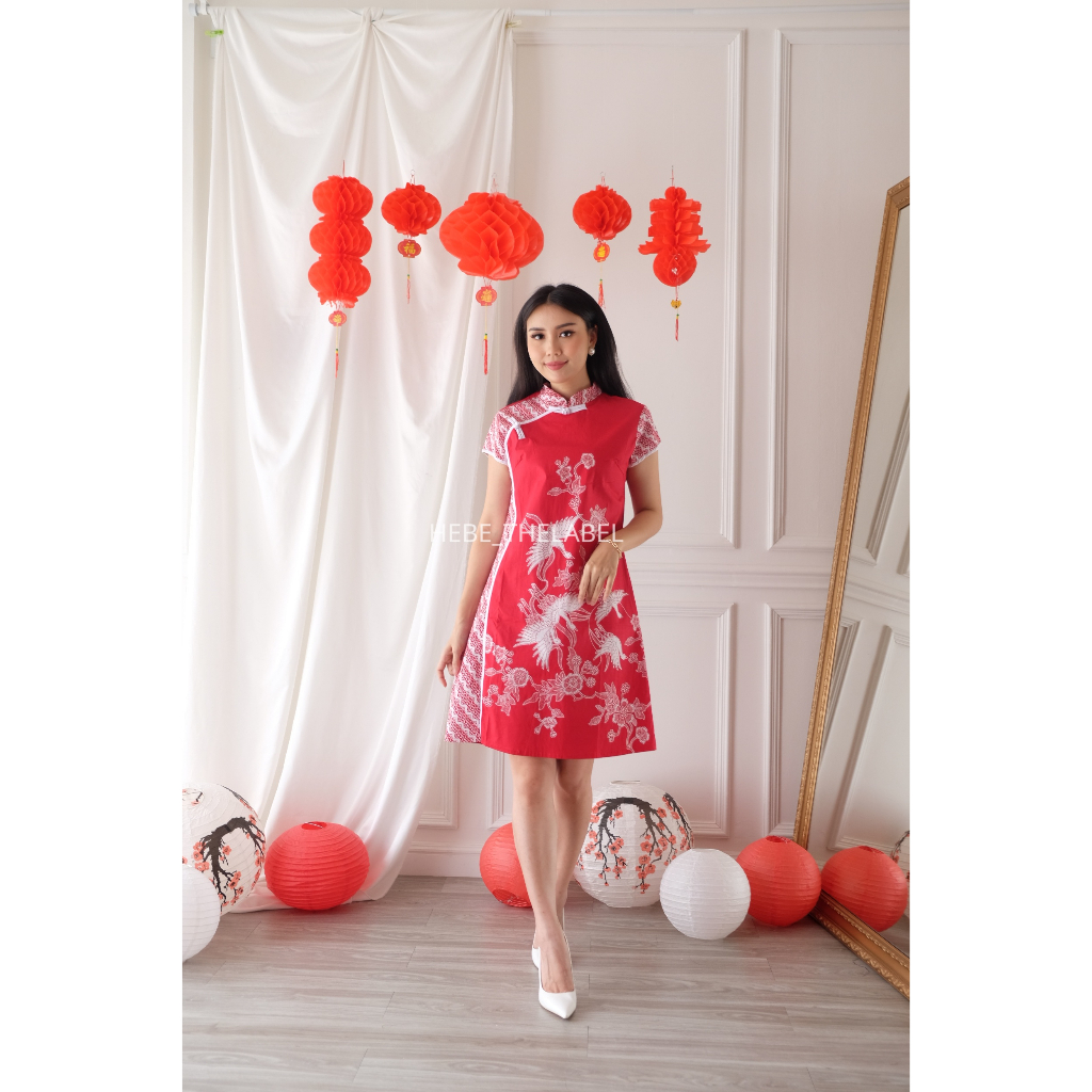 Ekani Batik Cheongsam Chinese New Year - (Men Short-Yuna-Brenda-Yimin-Mutia-Brigitte)