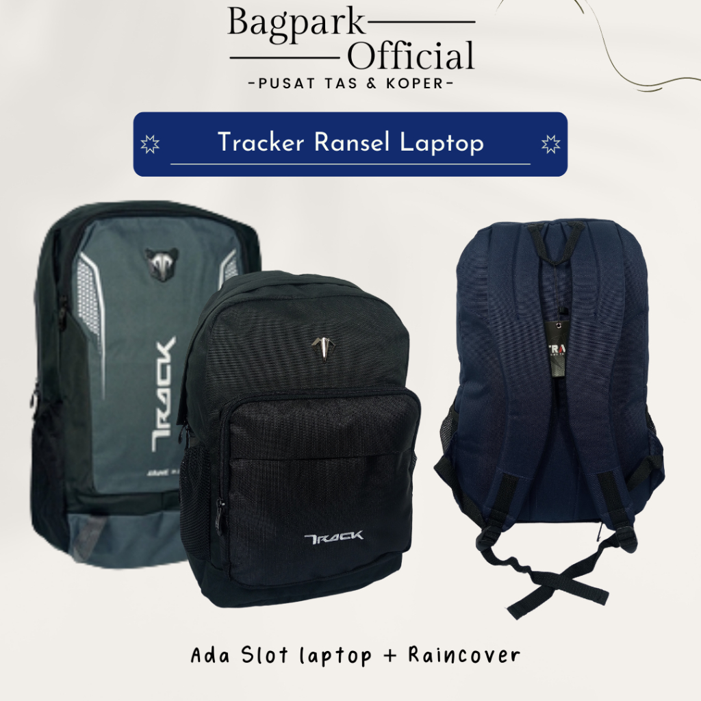 TAS RANSEL PRIA TRACKER TAS LAPTOP TAS REMAJA TAS KERJA TAS KULIAH TAS SEKOLAH TAS RANSEL PRIA MOTIF SIMPLE TAS BACKPACK LAPTOP FREE RAIN COVER TAS PRIA MURAH