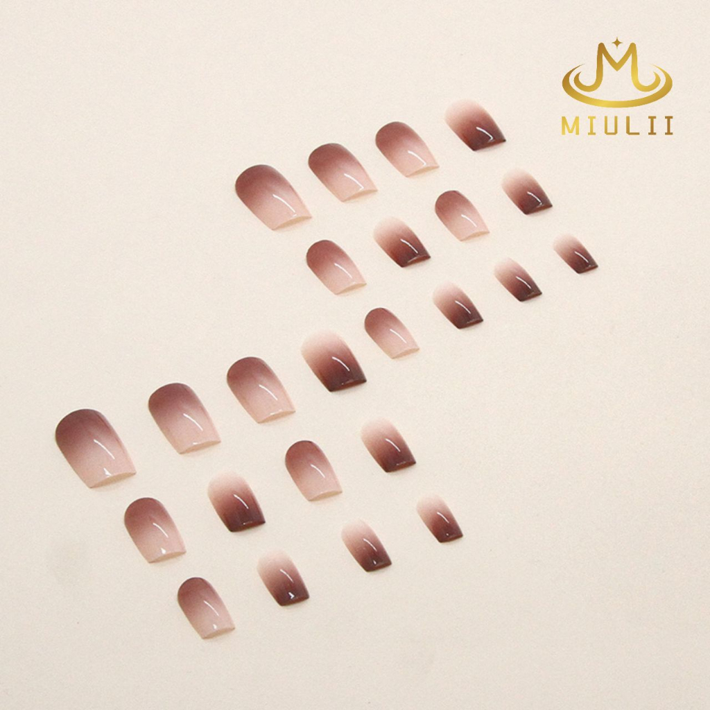 MIULII / KUKU PALSU  A0720  / 24PCS / 3D / NAIL ART / PREMIUM / CUTE / FREE LEM JELLY / KUTEK