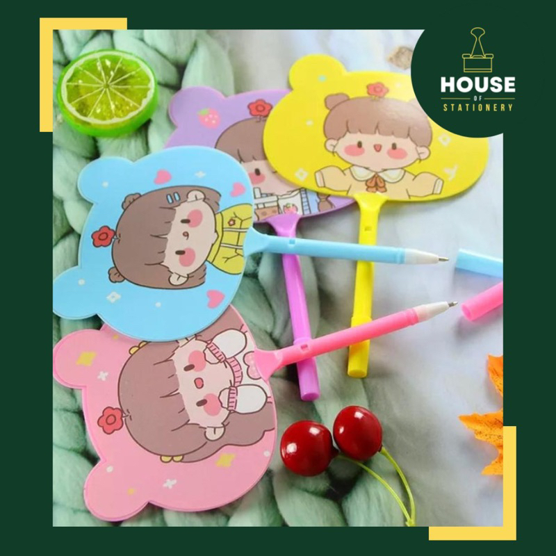 

Pulpen Kipas Karakter Pena Kipas Motif Boneka Souvenir Lucu