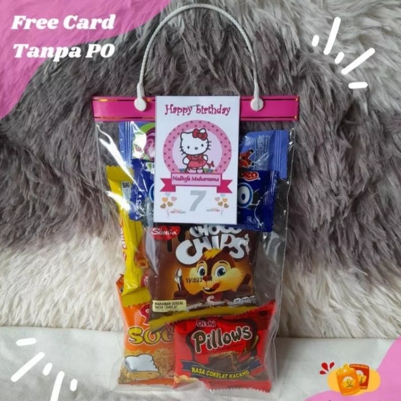 Hampers Snack Ulang Tahun Anak / Bingkisan Ultah ( Paket Ekonomis )