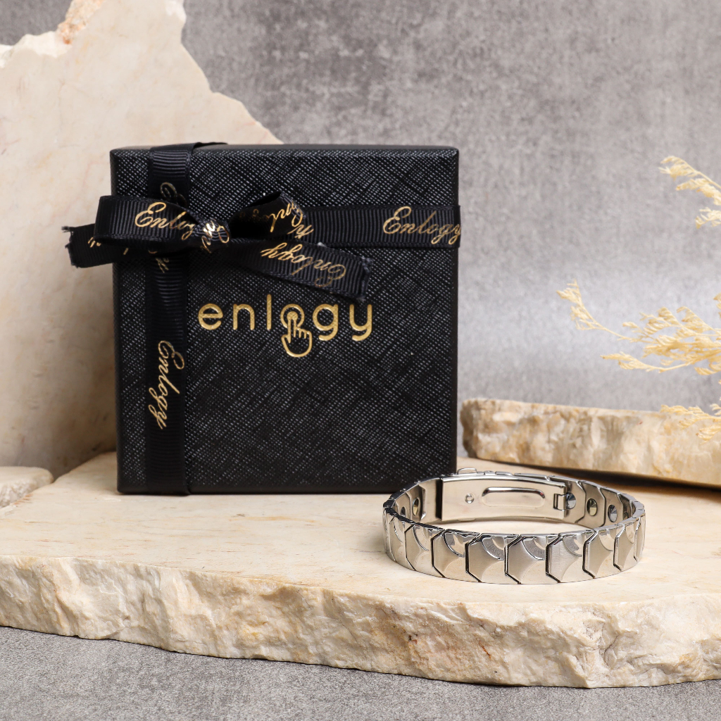 Gelang Enlogy Gelang Teknologi Enlogy Luxury Tech Bracelet - Silver