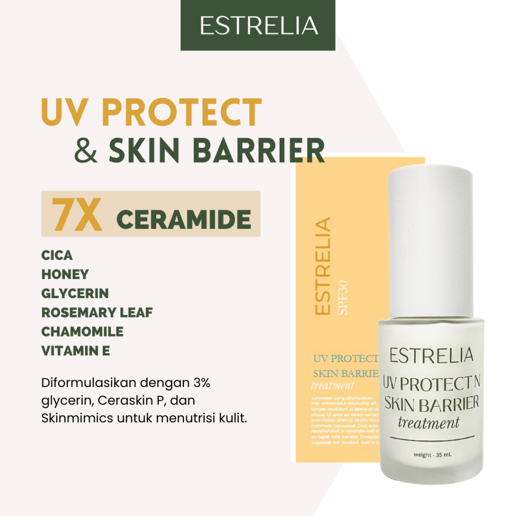 Sunscreen multifungsi Estrelia UV Protect n Skin Barrier Treatment