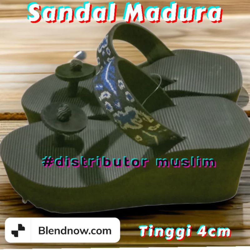 (GROSIR) SANDAL MADURA JAMUR TINGGI 4CM SIZE 36-42 CEWEK CANTIK TERBARU | SANDAL GUNUNG | SANDAL WEDGES (GROSIR &amp; PARTAI)