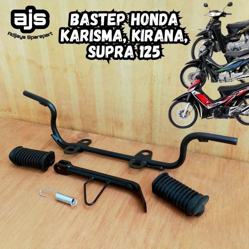 Besi Barstep Bastep Step Postep Pinjakan Kaki Depan Motor Honda Supra X 125DD Double Disk Cakram Bel