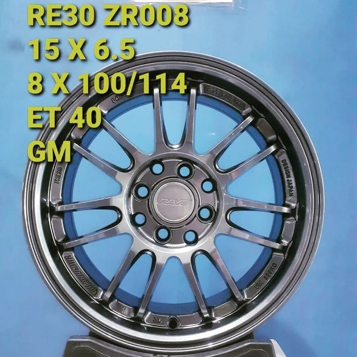 velg R15x6,5 et40 RE30 racing velg mobil brio.agya.swift.mobilio.avanz