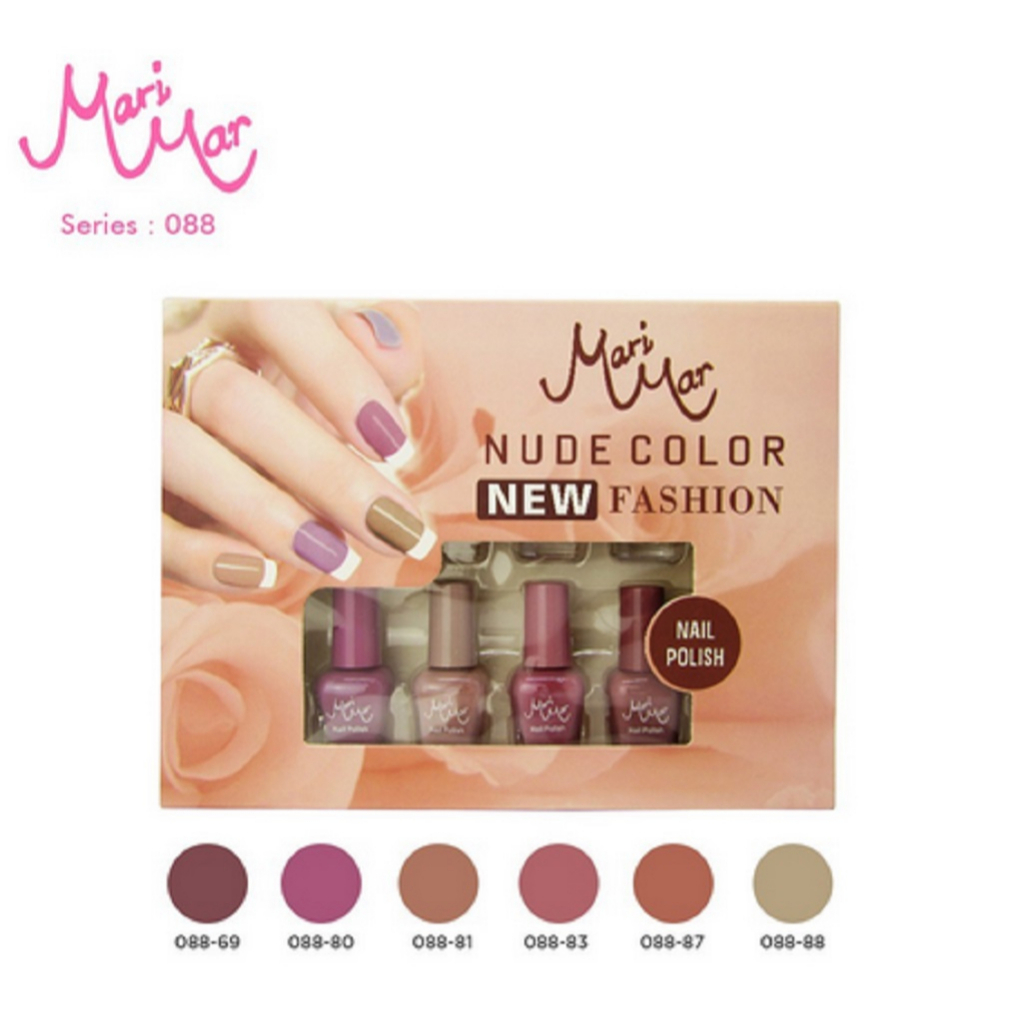 MARIMAR - Nude Color kutek ( kuteks warna nude cat kuku ) | Nail Polish Xi Xiu BPOM 8ml