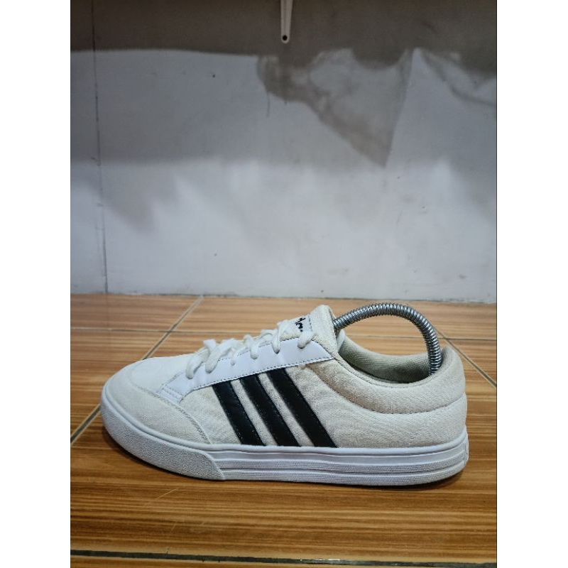 Sepatu Pria/Wanita Adidas VS Set Shoes White Original