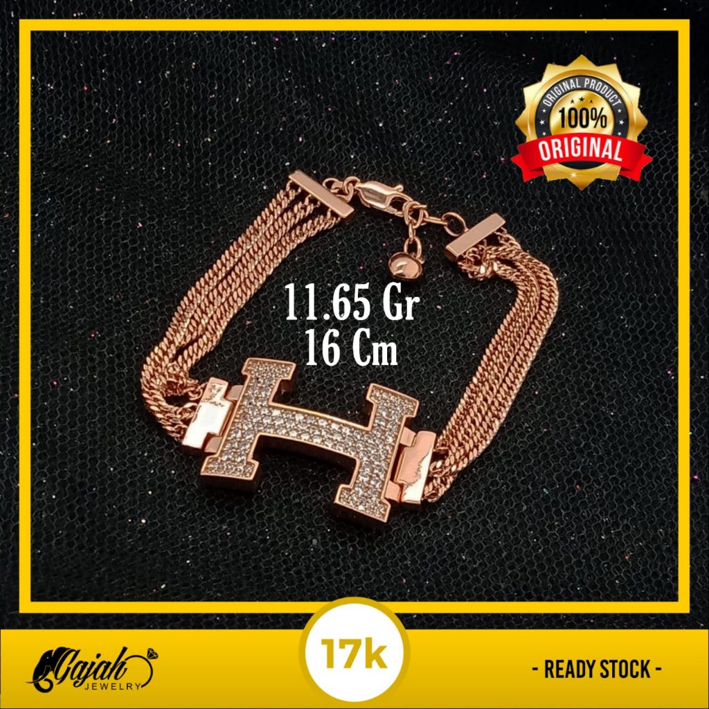 Gelang Emas 17K - 11.65 Gr Kadar 750 - 4852