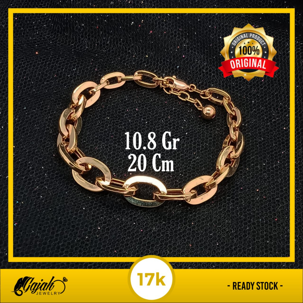 Gelang Emas 17K - 10.8 Gr Kadar 750 - 4847