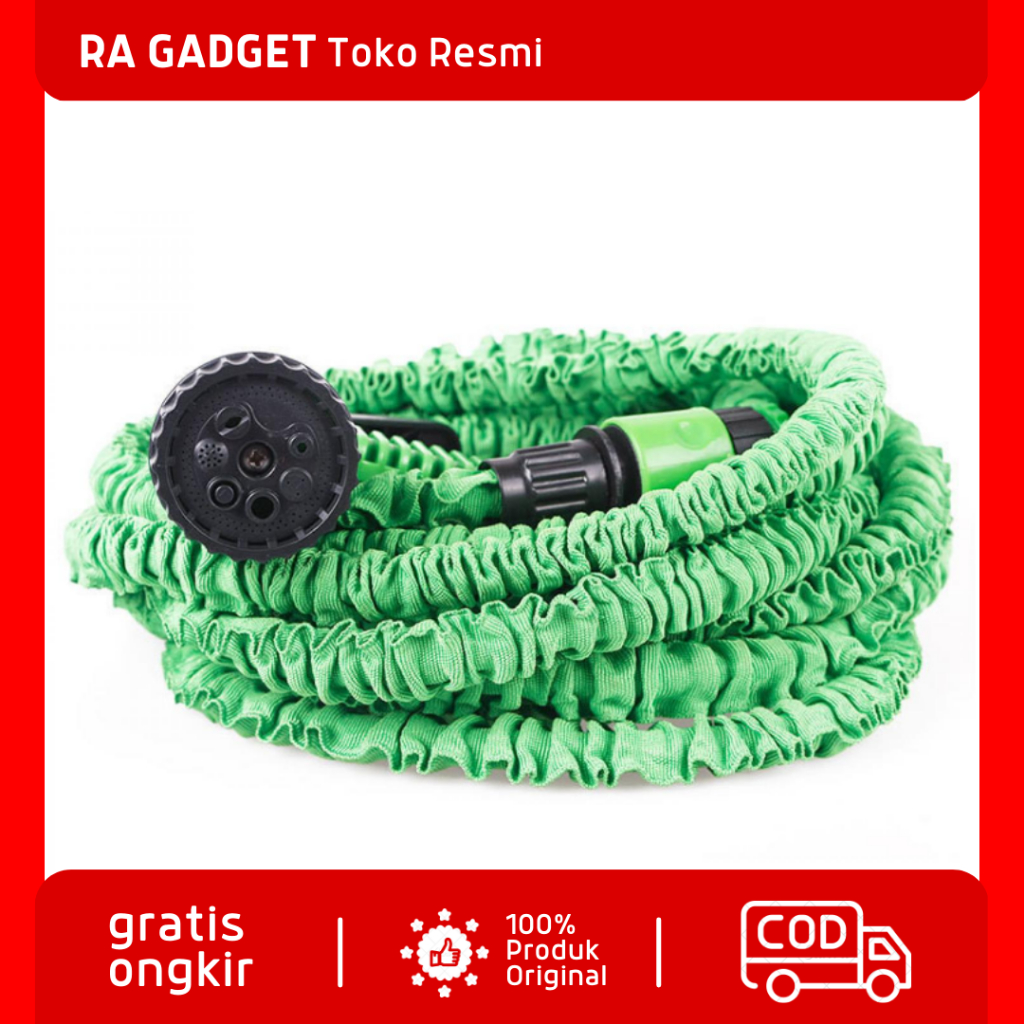 Selang Fleksibel Portabel 5-15 Meter / Selang Air Elastis Fleksibel Cuci Motor Mobil Mesin Cuci Roll