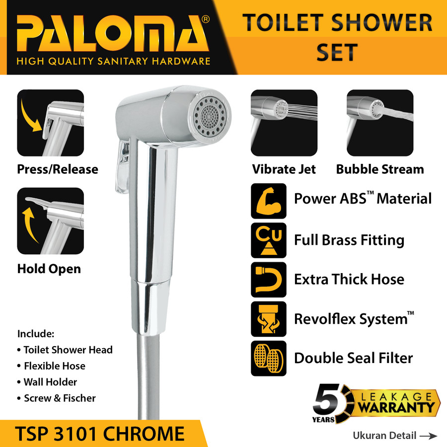 Paloma Toilet Shower Jet Washer Bidet Cebok WC TSP 3101 3102 3103 3105