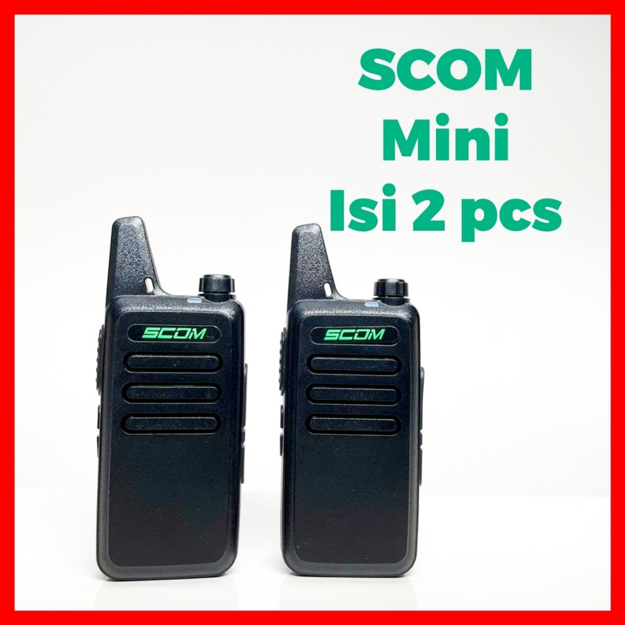 ht walkie talkie scom mini uhf sepasang isi 2 unit KDC1