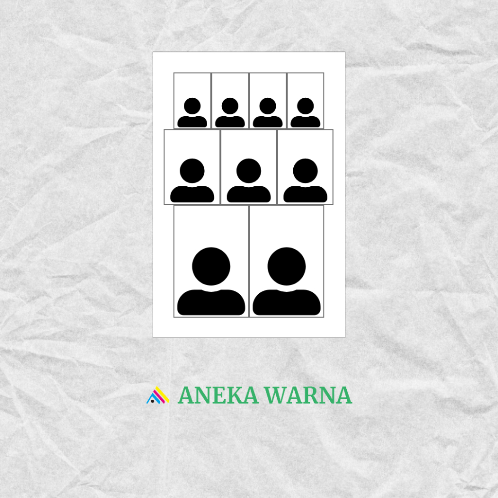 Cetak Pas Foto Kombinasi - Paper Original Fujifilm - Aneka Warna Photo