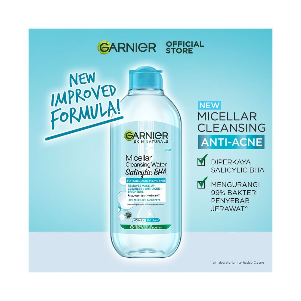 Garnier Micellar Water Pink/Biru/Vitamin C/ Rose Water 125ml