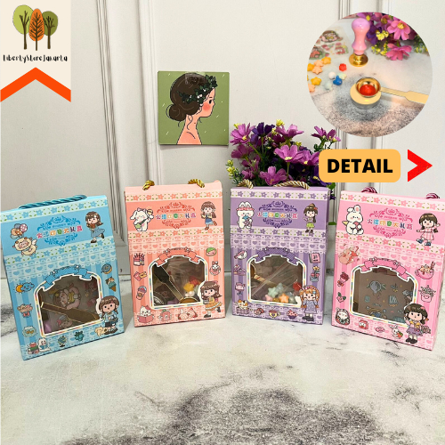 

Paket DIY Seal Wax Sticker LWX-737 Stemple Lilin Sendok Cewe Sweet Girl Lucu Import Funny Fancy Stuff Best Gift Hampers Souvenir Ready Grosir Kado Ulang Tahun READY COD