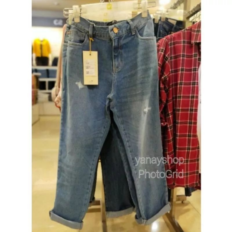 celana jeans wanita model boyfriend C2 original
