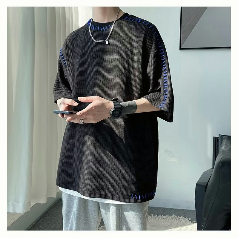 2023 NEW ARRIVAL INS FASHION 3/4 SHIRT PAKAIAN PRIA T-SHIRT KAOS PRIA