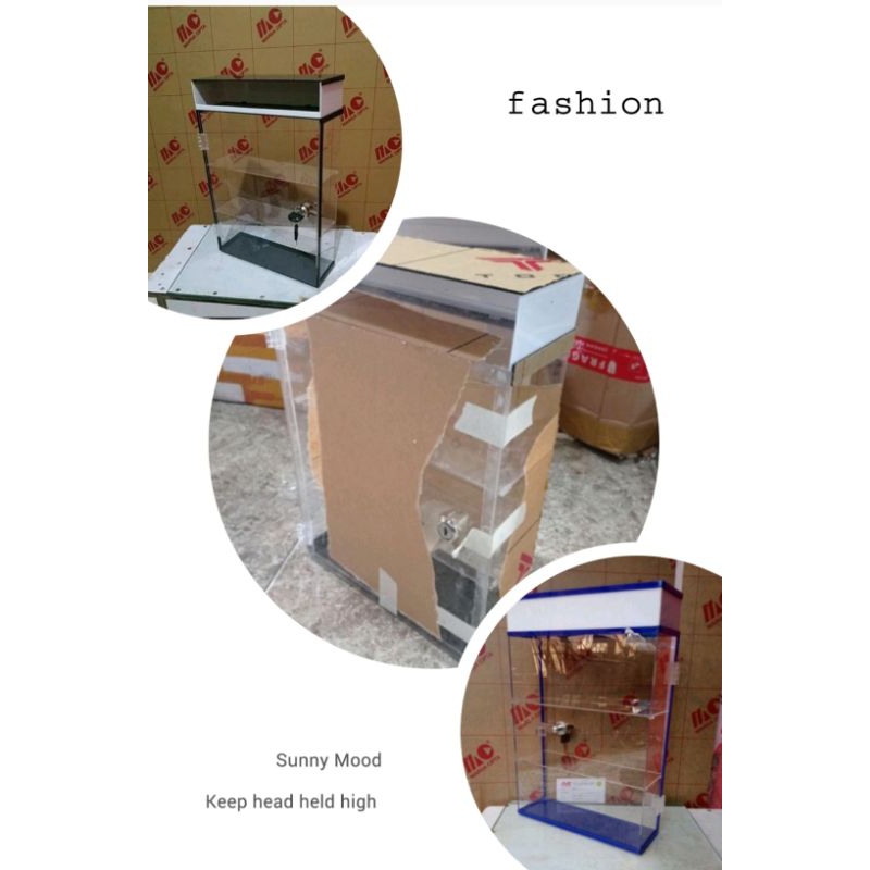 Display Akrilik rak Parfum, Aksesoris Dll