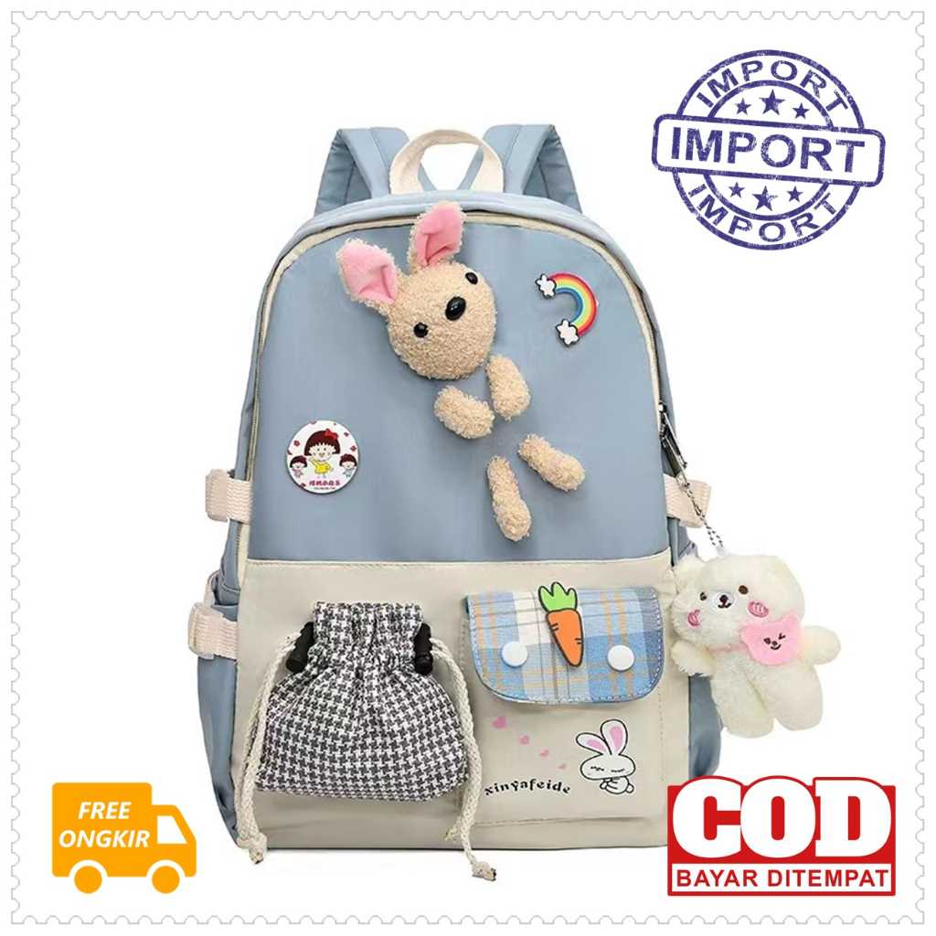 TAS RANSEL ANAK GEMOY IMPORT VT2009 BACKPACK GENDONG TAS PUNGGUNG TAS SEKOLAH TK SD SMP SMA TAS MURA