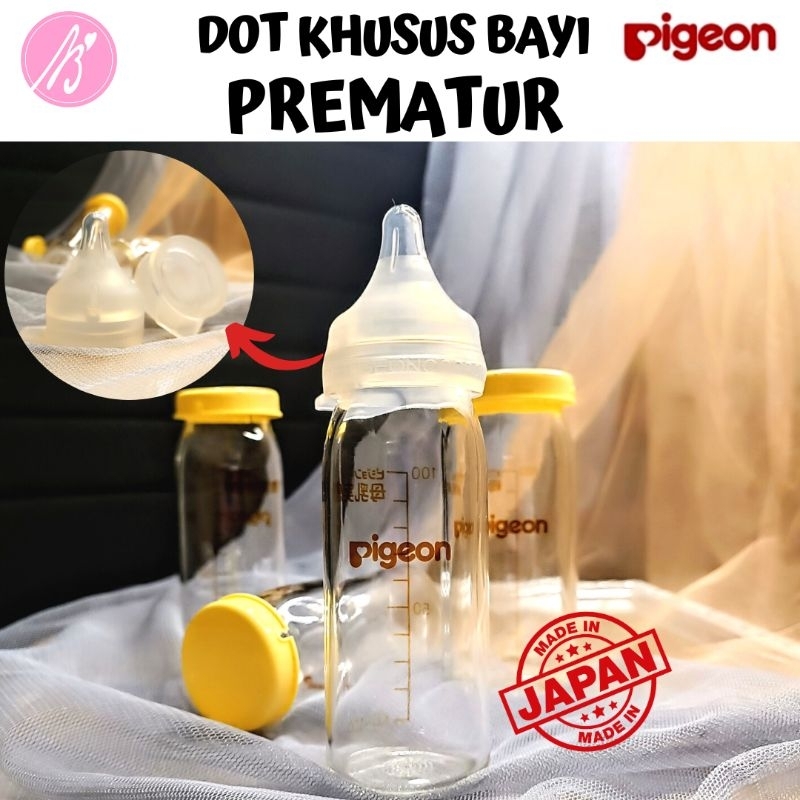 PAKET EMPENG + DOT + BOTOL BAYI PREMATUR SPESIAL PIGEON DOT SILIKON TERLEMBUT TERLARIS BERKUALITAS