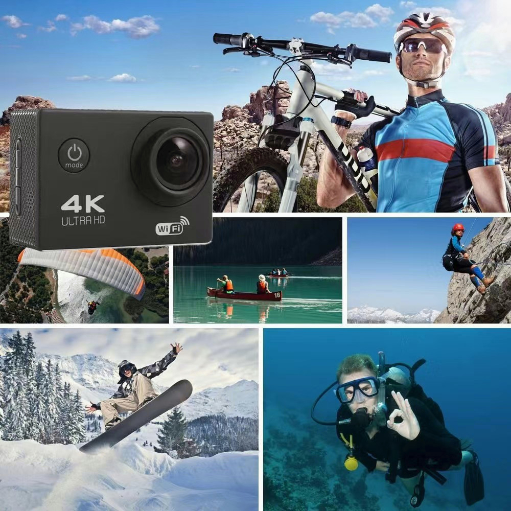 YUN Mall  Action Camera Sports HD1080P 4K 16MP Waterprooft