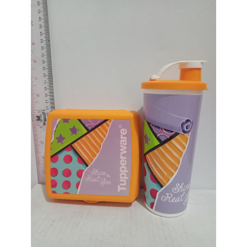 go active go active teen lunch set barang jadul sandwich keeper + tumbler