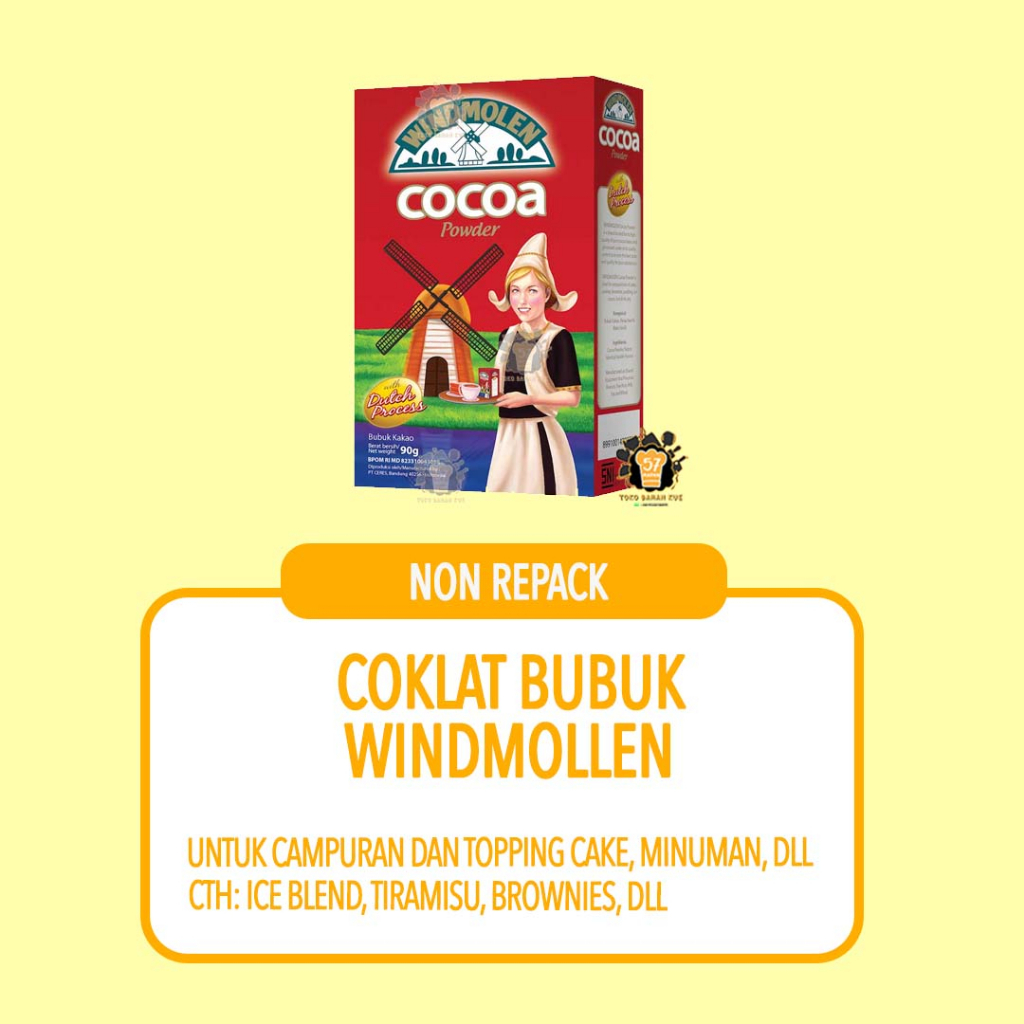 

COKLAT BUBUK COCOA POWDER WINDMOLEN 90 GR