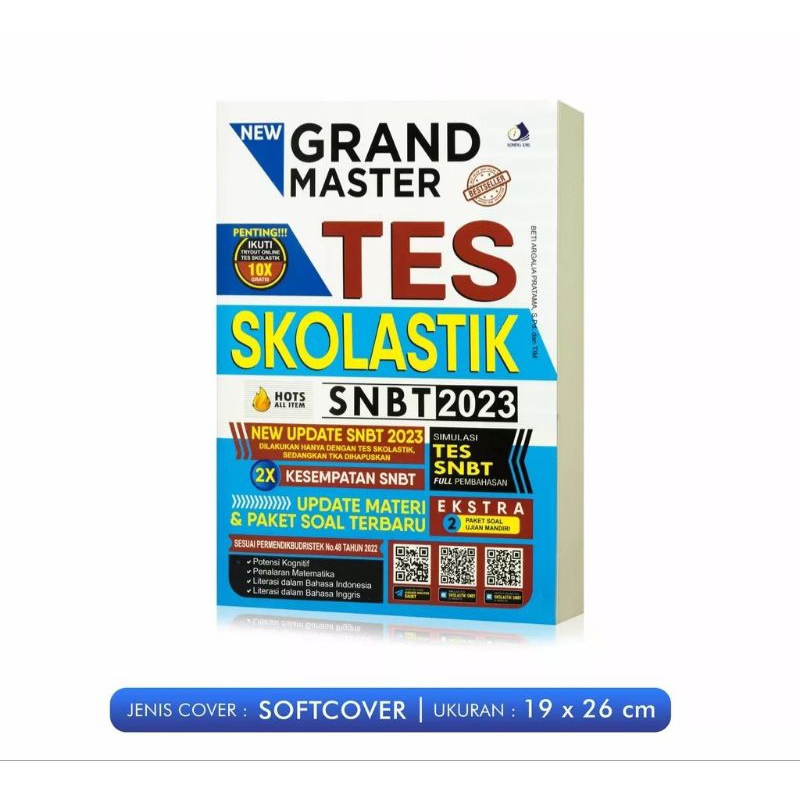 

BUKU GRAND MASTER SKOLASTIK SNBT 23/ BUKU SOAL SOAL TES MASUK PTN/ BUKU UPDATE TERBATU PTN 2023