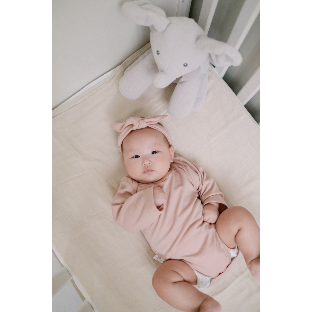 KIKI PUP - Long Sleeve Bodysuit - Jumper/Onesies/Baju terusan bayi polos