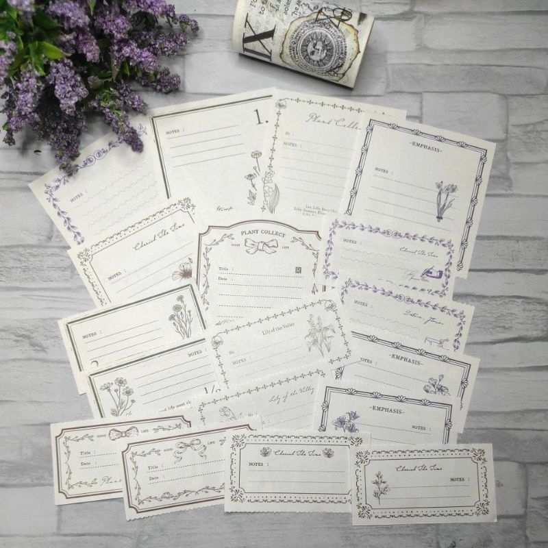 

Memo pad tema Retro Vintage 18 pcs