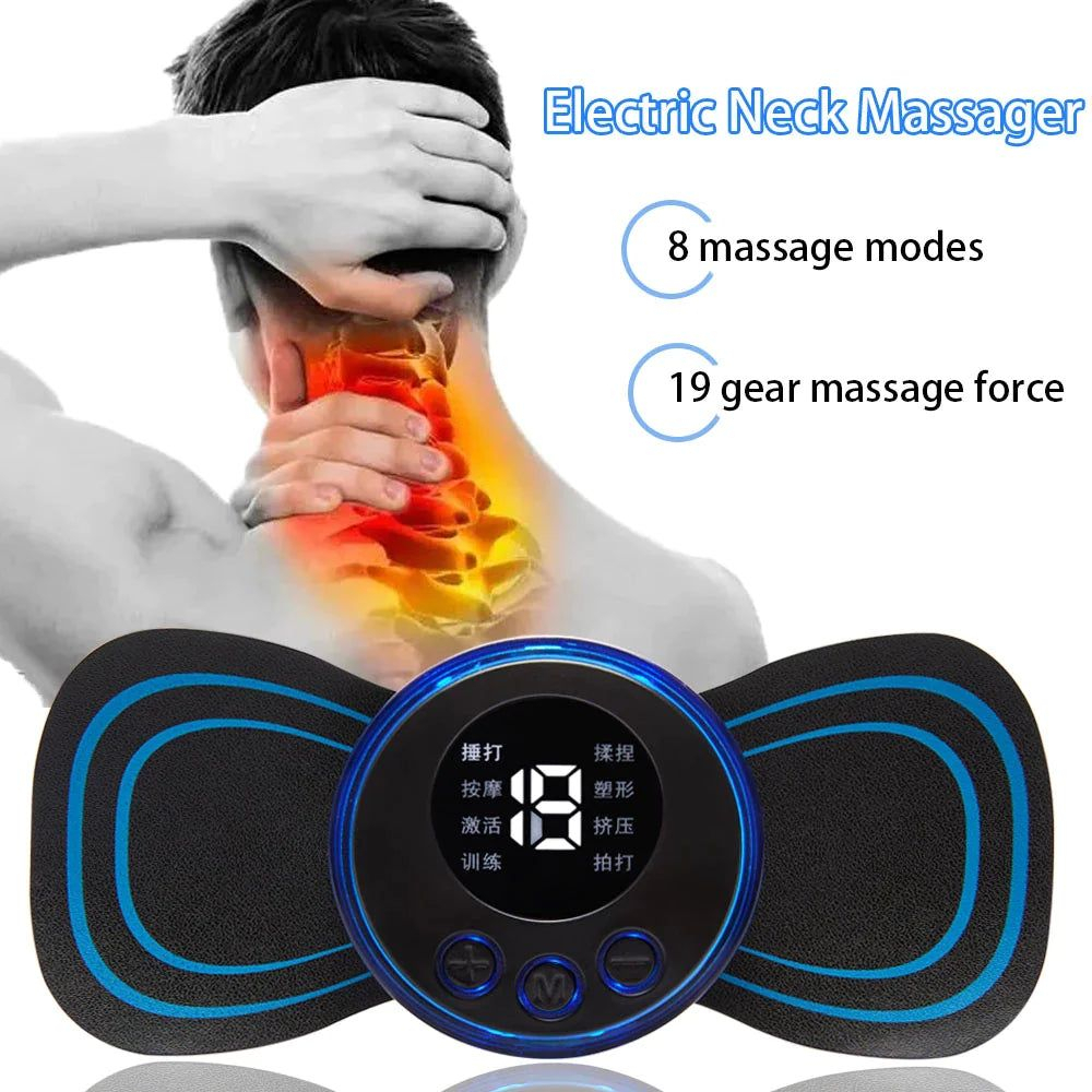 [COD] Alat Pijat Portable EMS Mini Massage 2 Titik Pemijat Punggung