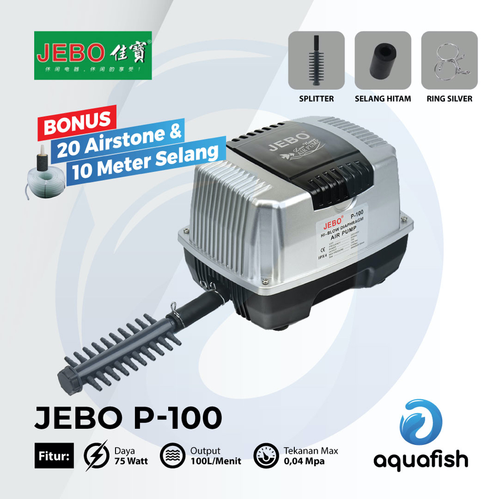 JEBO P-100 Aerator/Pompa Udara/Air Pump Original | P100