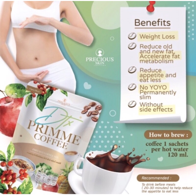 

DTX coffee instant PRECIOUS SKIN primme coffee