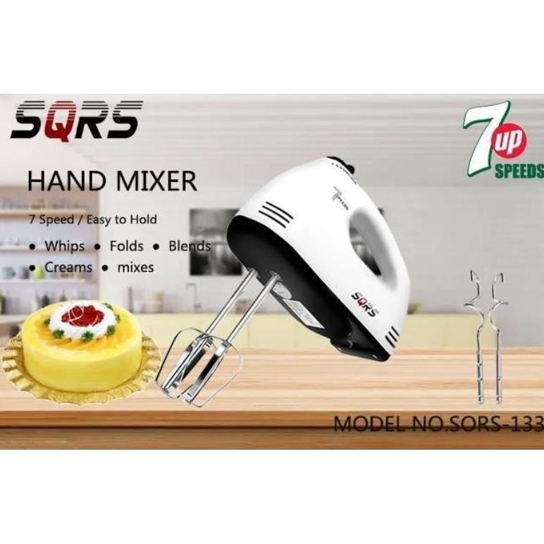 Mixer Tangan Scarlett TJ-106 dengan 7 Kecepatan - Pengocok Telur dan Krim