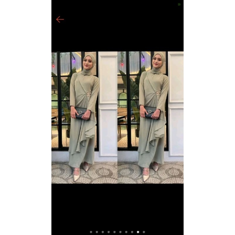 baju gamis cruty polos/gamis remaja mewah viral