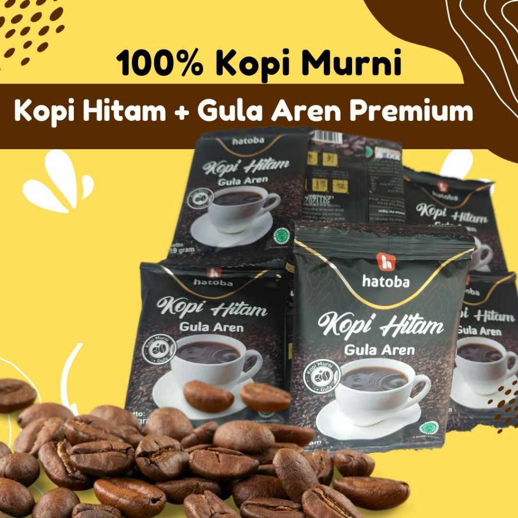 

100% Kopi Murni, Kopi Gula Aren Siap Seduh Kopi Dewasa Hatoba