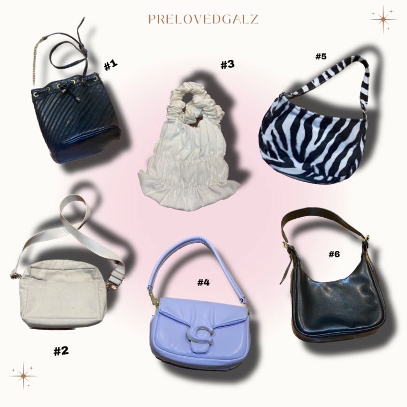 PRELOVED BAGS (Zara, coach more)