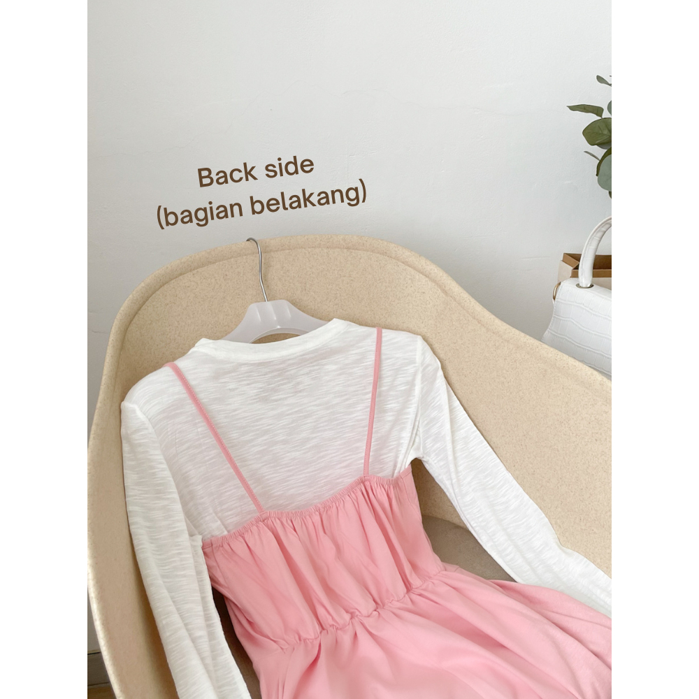 Kadaka S-0156 Set Korea Tangan Panjang Mini Dress Terpisah