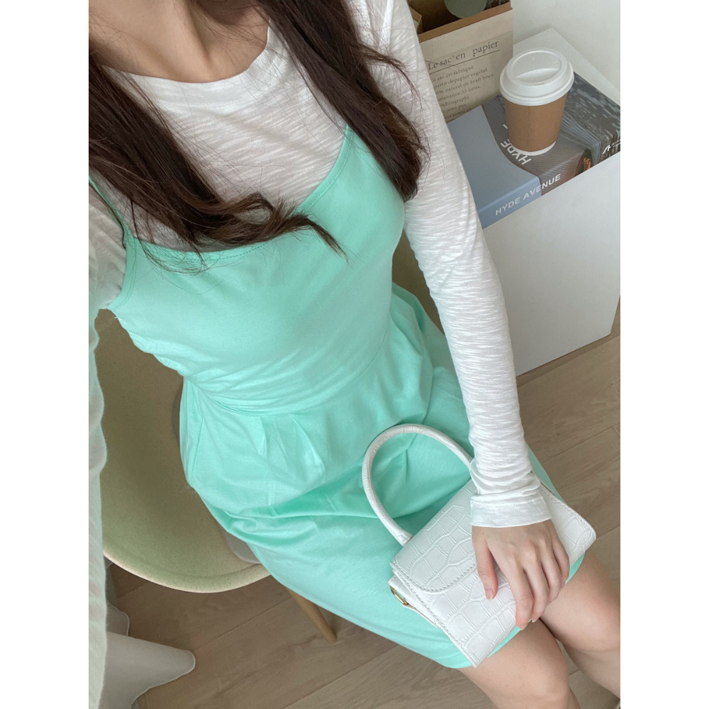 Kadaka S-0156 Set Korea Tangan Panjang Mini Dress Terpisah