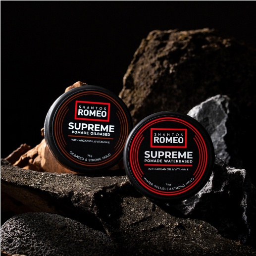 Shantos Romeo Supreme Pomade Series | Water Based | Oil Based 75 Gr