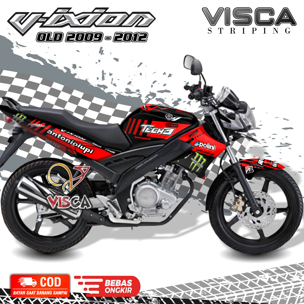 Decal Vixion OLD - Stiker Vixion OLD - Dekal Vixion OLD Full Body - Striping Vixion OLD Variasi - De